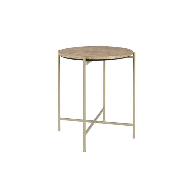 Housecraft Tooz bijzettafel Rond 45 cm Marmer Beige