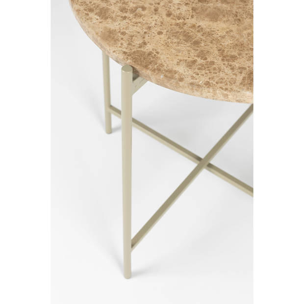 Housecraft Tooz bijzettafel Rond 45 cm Marmer Beige