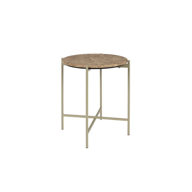 Housecraft Tooz bijzettafel Rond 40 cm Marmer Beige