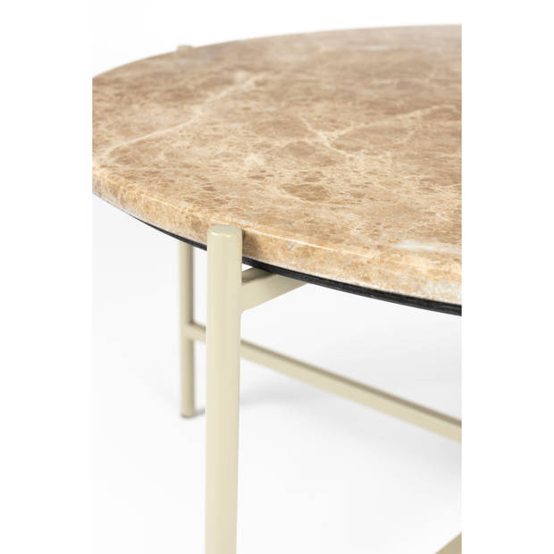 Housecraft Tooz bijzettafel Rond 60 cm Marmer Beige