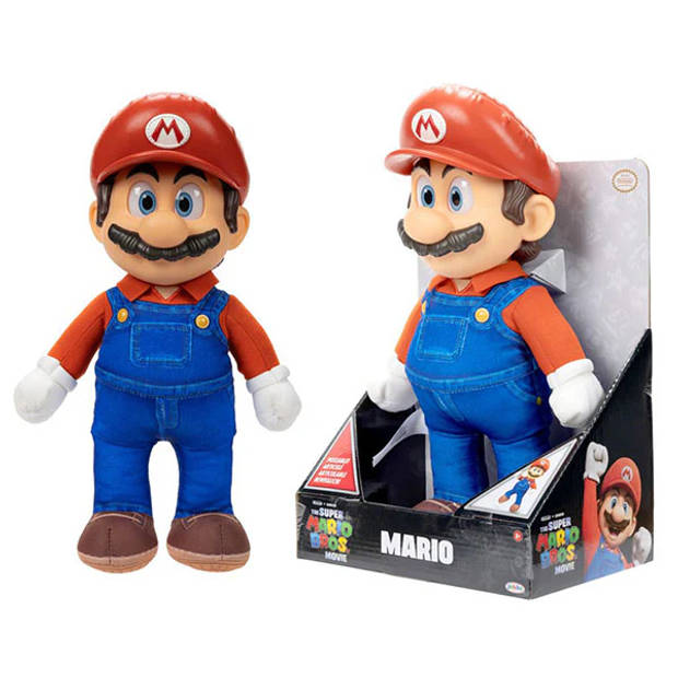 Super Mario Bros Movie - Mario Roto Knuffel (38 cm)