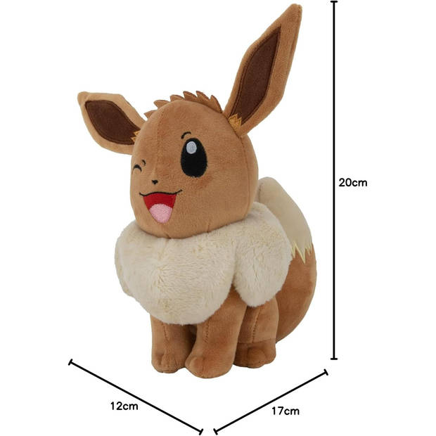 Pokémon Eevee Pluche Knuffel (15cm)