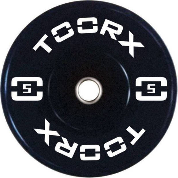 Toorx Fitness Bumper Plate - Olympische Halterschijf 5 kg - Wit