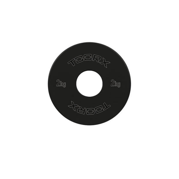 Toorx Fitness Micro Halterschijven - 50 mm - Zwart - Staal 2kg