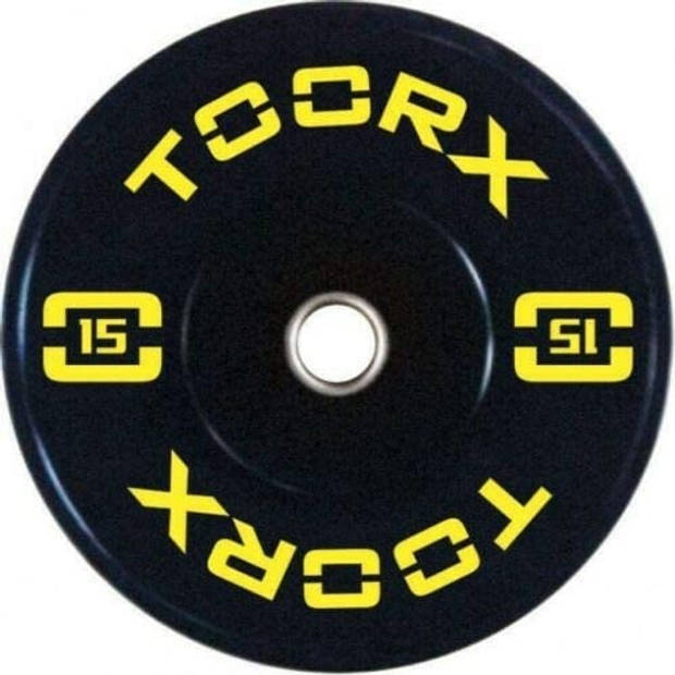 Toorx Fitness Bumper Plate - Olympische Halterschijf 15 kg - Geel