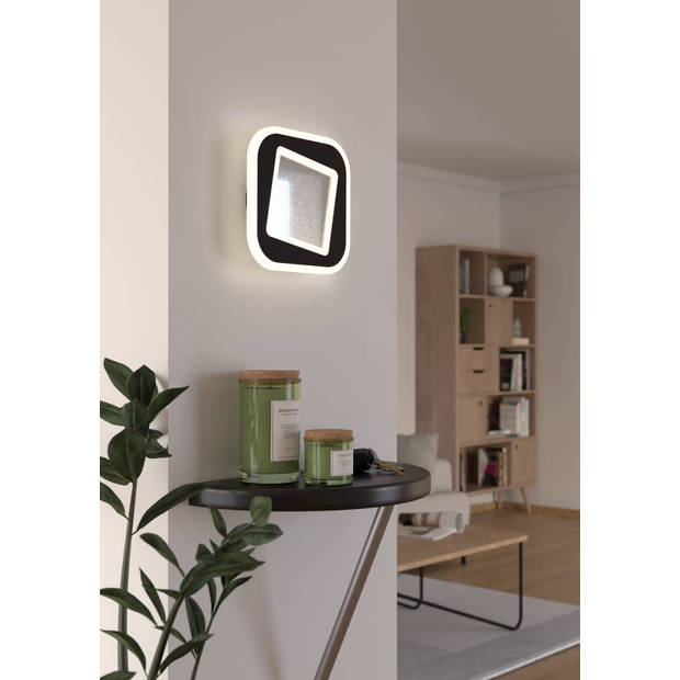 EGLO Macchioni Wandlamp - LED - Staal;Kunststof - Zwart;Wit