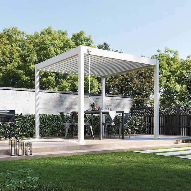 Orion Comfort - terrasoverkapping - 300 x 300 cm - wit