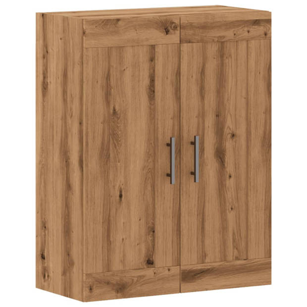 vidaXL Wandkast 69,5x34x90 cm bewerkt hout artisanaal eikenkleur