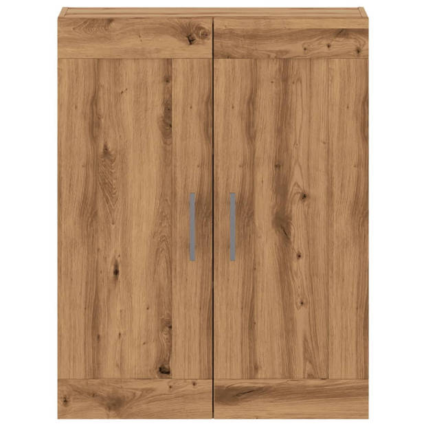 vidaXL Wandkast 69,5x34x90 cm bewerkt hout artisanaal eikenkleur