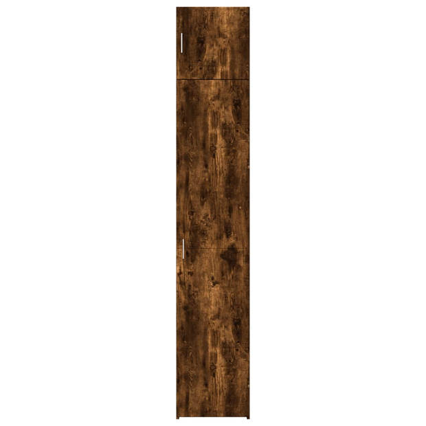 vidaXL Opbergkast smal 40x42,5x225 cm bewerkt hout gerookt eikenkleur