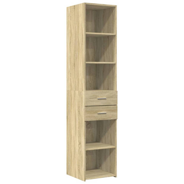 vidaXL Opbergkast smal 40x42,5x225 cm bewerkt hout sonoma eikenkleurig