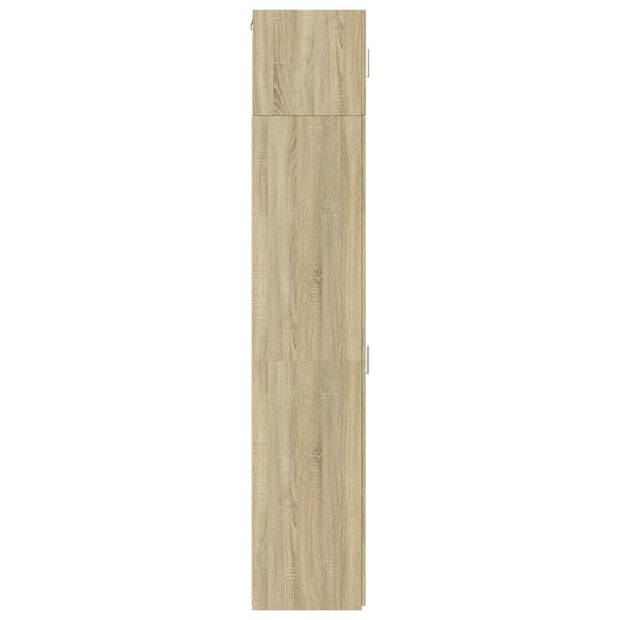 vidaXL Opbergkast smal 40x42,5x225 cm bewerkt hout sonoma eikenkleurig