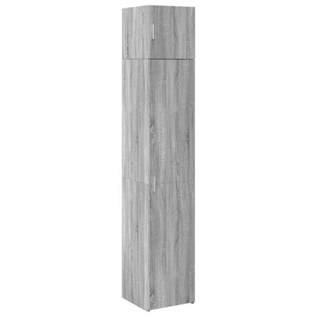 vidaXL Opbergkast smal 40x42,5x225 cm bewerkt hout grijs sonoma eiken