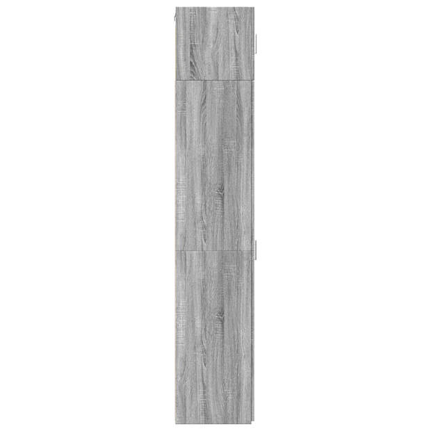 vidaXL Opbergkast smal 40x42,5x225 cm bewerkt hout grijs sonoma eiken