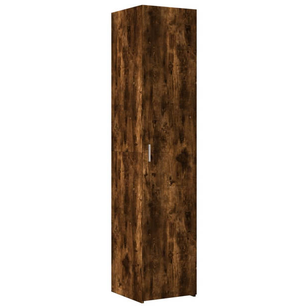 vidaXL Opbergkast smal 40x42,5x225 cm bewerkt hout gerookt eikenkleur