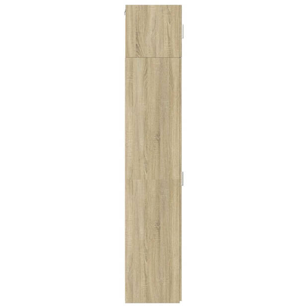 vidaXL Opbergkast smal 40x42,5x225 cm bewerkt hout sonoma eikenkleurig