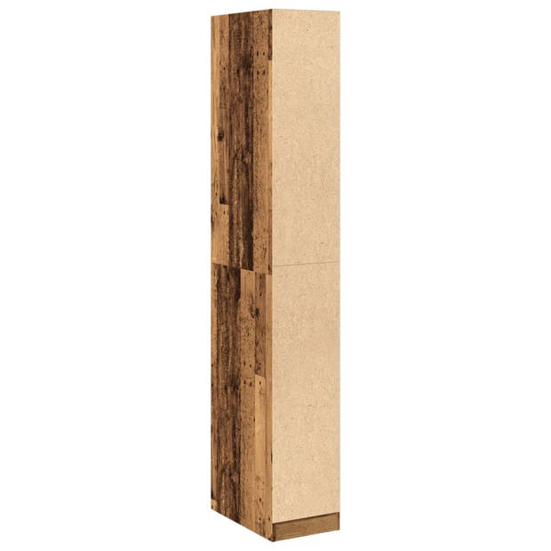 vidaXL Kledingkast 30x50x200 cm bewerkt hout oud hout