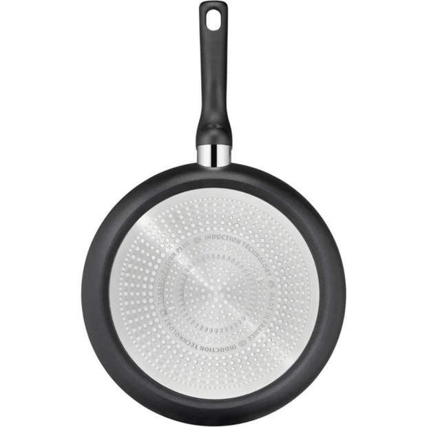 Tefal Hard Titanium Pro Pannenset - Koekenpannen Ø20/24/28cm + Wokpan Ø28cm + Hapjespan Ø28cm - Inductie - Zwart