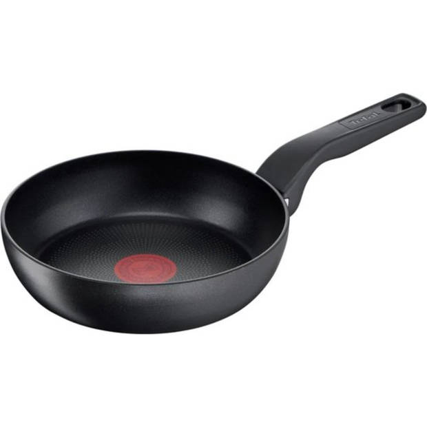 Tefal Hard Titanium Pro Pannenset - Koekenpannen - Ø24/28cm - Extra diep - Inductie - Aluminium - Zwart