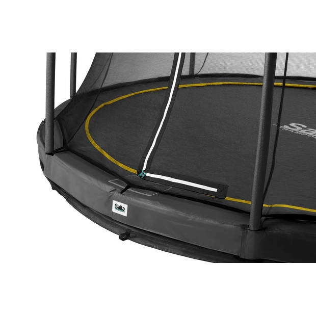 Salta Trampoline Comfort Edition Ground 396 cm met Veiligheidsnet - Zwart