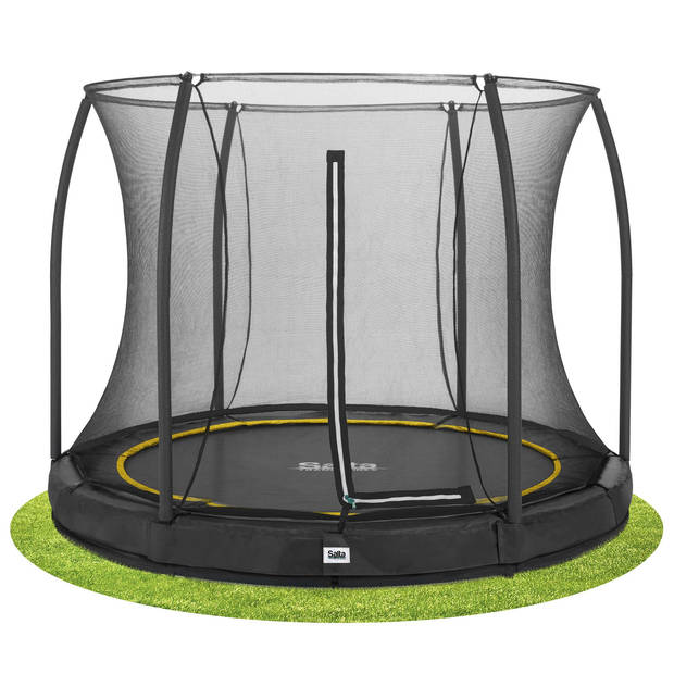 Salta Trampoline Comfort Edition Ground 396 cm met Veiligheidsnet - Zwart