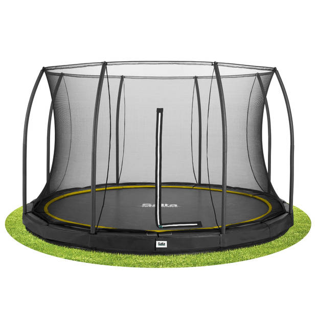 Salta Trampoline Comfort Edition Ground 396 cm met Veiligheidsnet - Zwart