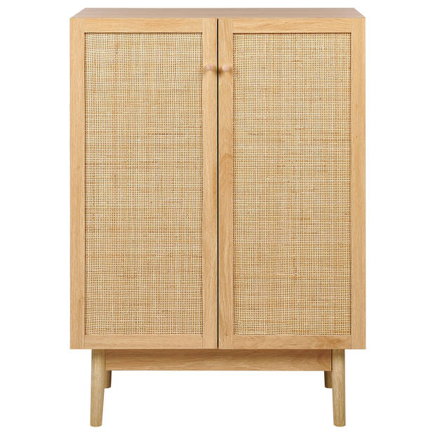 Beliani NIVO - Sideboard-Lichte houtkleur-Vezelplaat