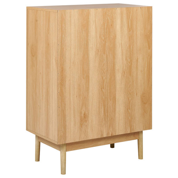 Beliani NIVO - Sideboard-Lichte houtkleur-Vezelplaat