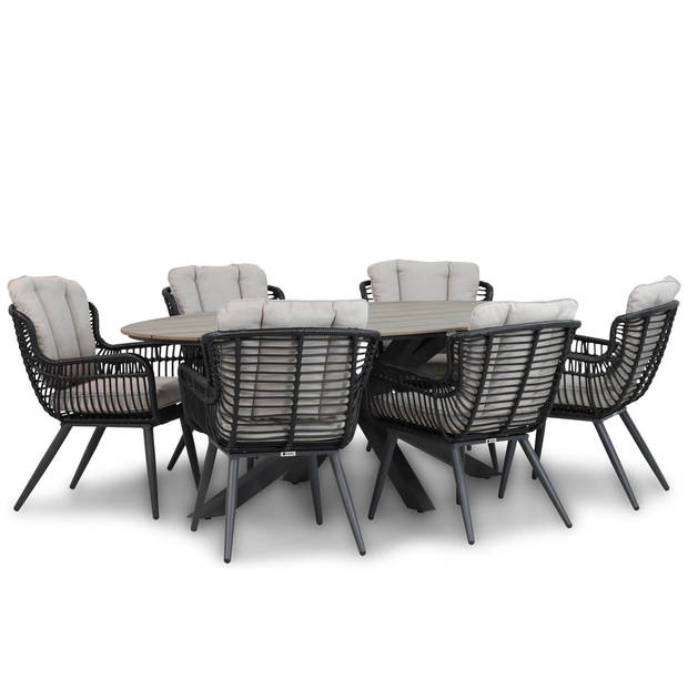 Coco Azzano/Matara 220 cm dining tuinset 7-delig