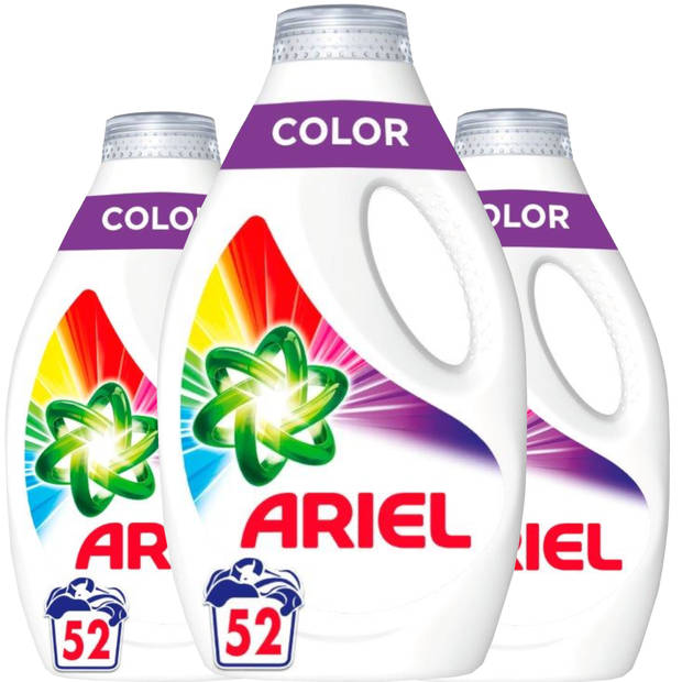 Ariel Gel Color wasmiddel - 156 wasbeurten (3x52) - Voordeelverpakking