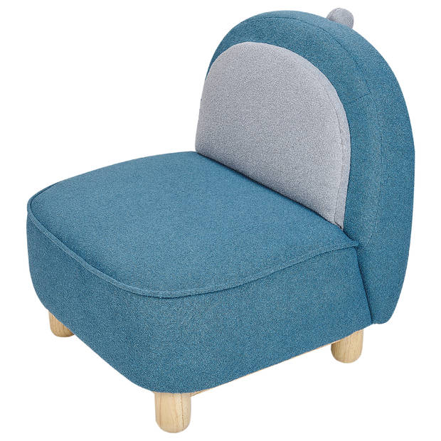 Beliani FABORG - Kinderstoel-Blauw-Polyester