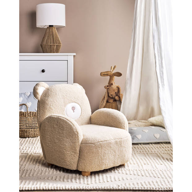 Beliani BOO - Kinderstoel-Beige-Nepbont