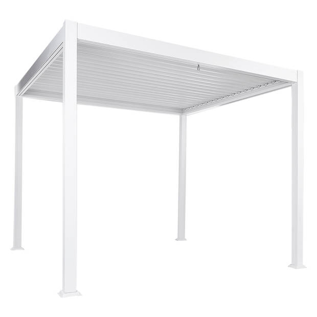 Beliani FORNOLI - Tuin pergola-Wit-Aluminium