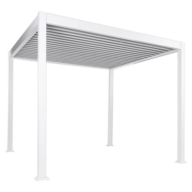 Beliani FORNOLI - Tuin pergola-Wit-Aluminium