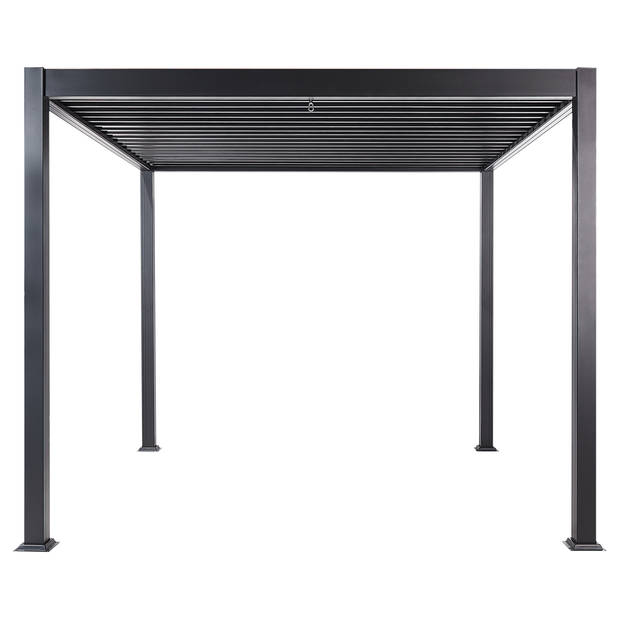 Beliani FORNOLI - Tuin pergola-Zwart-Aluminium