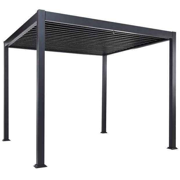 Beliani FORNOLI - Tuin pergola-Zwart-Aluminium