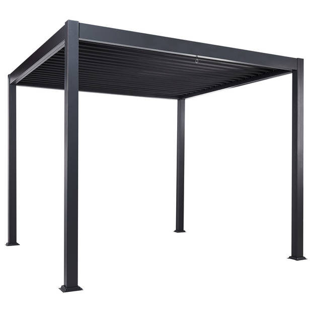 Beliani FORNOLI - Tuin pergola-Zwart-Aluminium