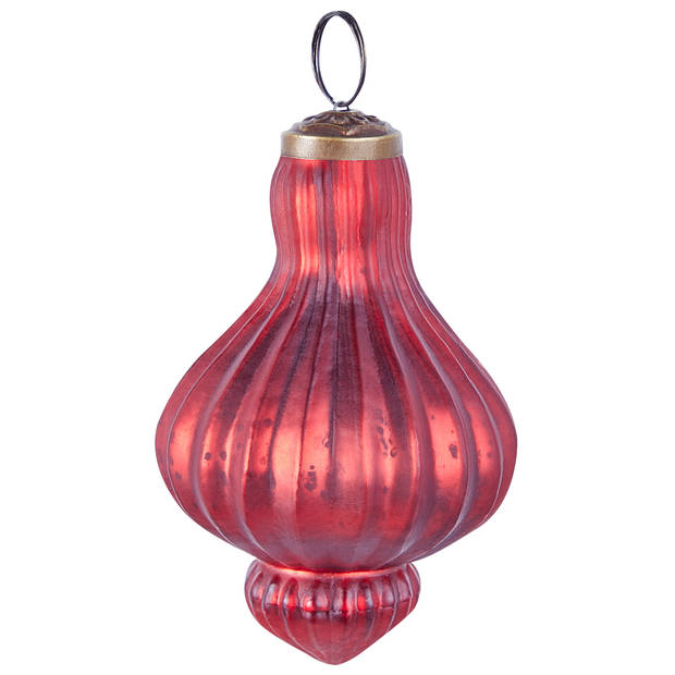 Beliani BRILLANT - Kerstballen-Rood-Glas