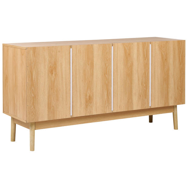 Beliani NIVO - Sideboard-Lichte houtkleur-Vezelplaat