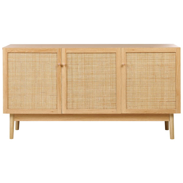 Beliani NIVO - Sideboard-Lichte houtkleur-Vezelplaat