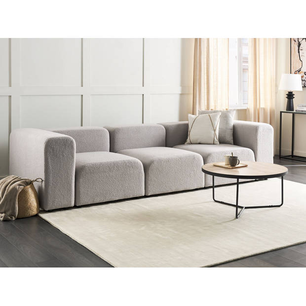 Beliani FALSTERBO - Modulaire Sofa-Grijs-Bouclé