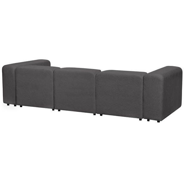 Beliani FALSTERBO - Modulaire Sofa-Grijs-Bouclé