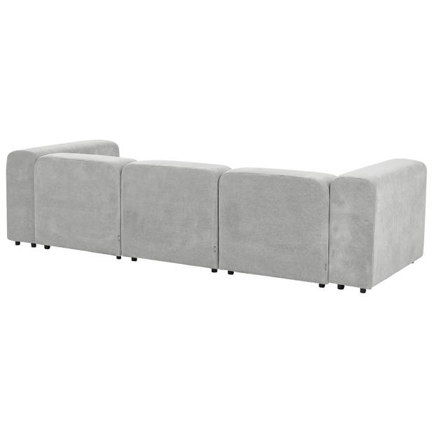 Beliani FALSTERBO - Modulaire Sofa-Grijs-Corduroy