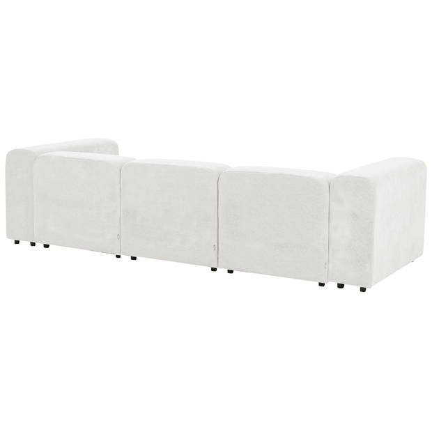 Beliani FALSTERBO - Modulaire Sofa-Wit-Corduroy