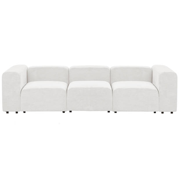 Beliani FALSTERBO - Modulaire Sofa-Wit-Corduroy