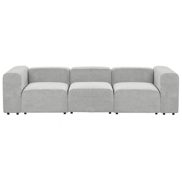 Beliani FALSTERBO - Modulaire Sofa-Grijs-Corduroy