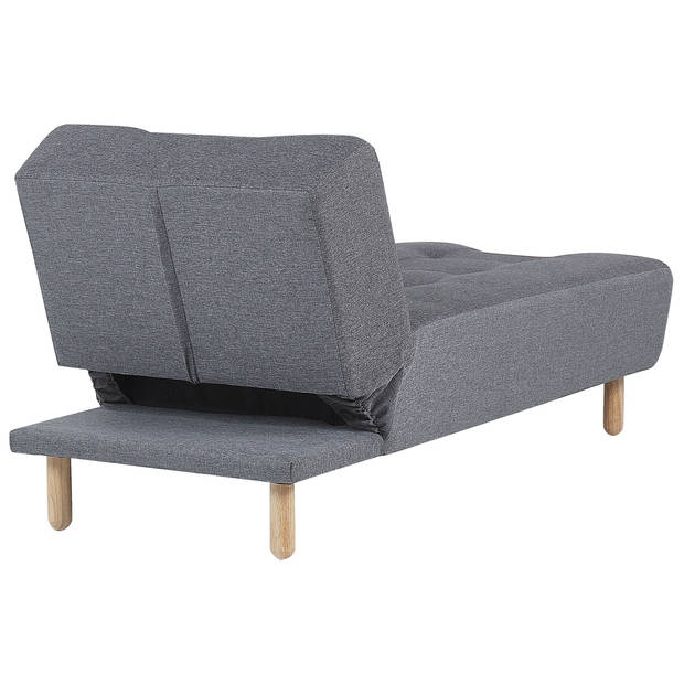 Beliani ALSTEN - Chaise longue-Grijs-Polyester