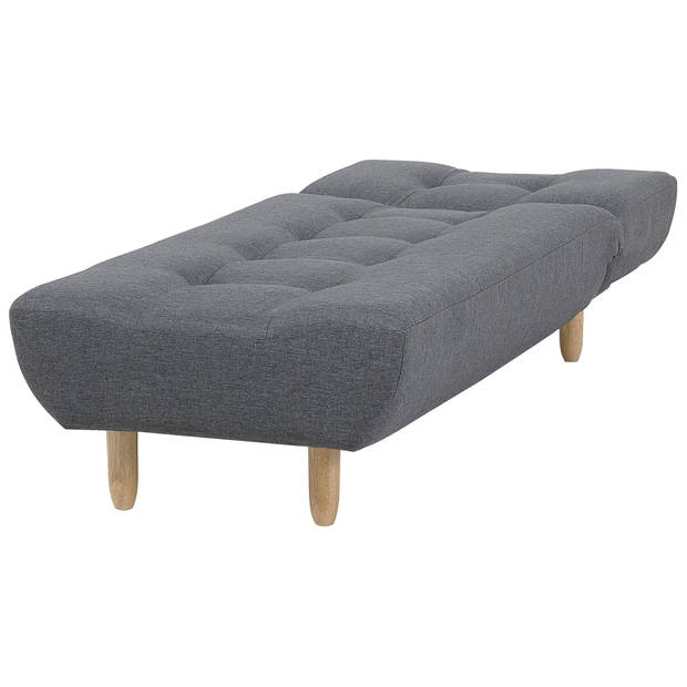 Beliani ALSTEN - Chaise longue-Grijs-Polyester