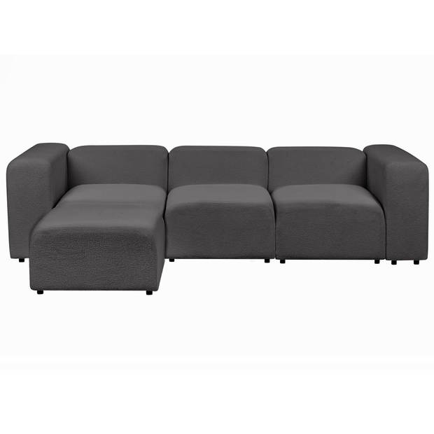 Beliani FALSTERBO - Modulaire Sofa-Grijs-Bouclé