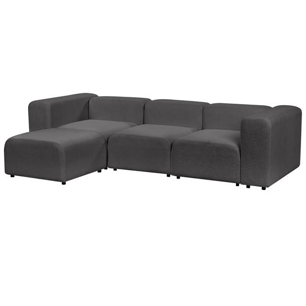 Beliani FALSTERBO - Modulaire Sofa-Grijs-Bouclé